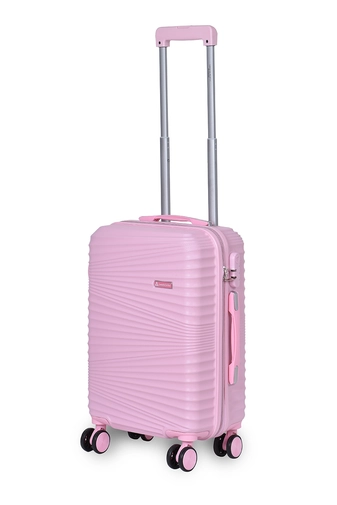 Rózsaszín Kis Méretű Keményfalú Bőrönd