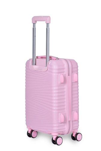 Rózsaszín Kis Méretű Keményfalú Bőrönd