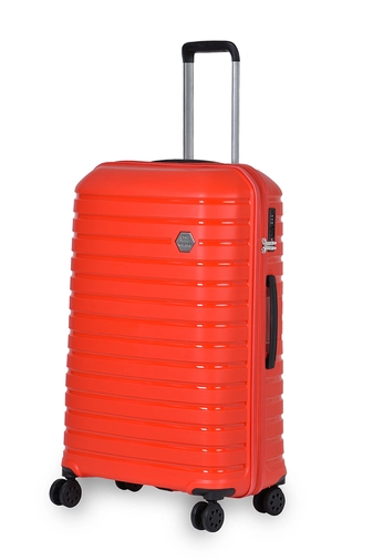 Touareg Piros Színű Nagy Méretű Keményfalú Bőrönd