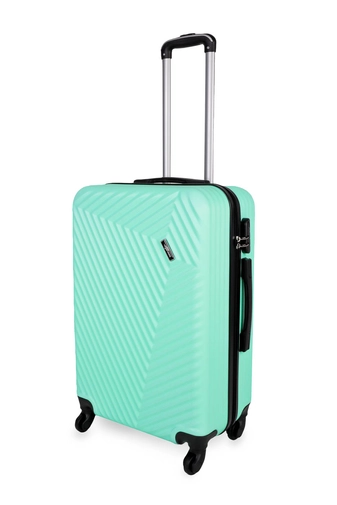 LC Világoszöld Színű Közepes Méretű Kemény Bőrönd (65x43x24cm)