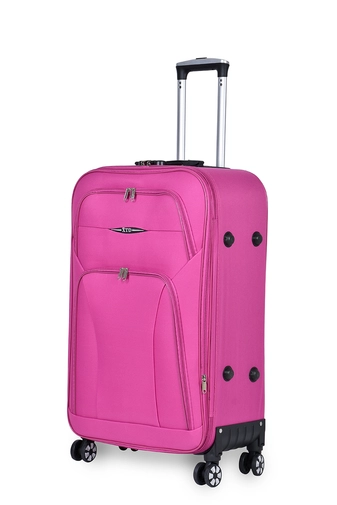 Nagy Méretű Rózsaszín Puha Falú Bőrönd