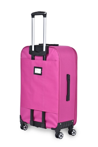Nagy Méretű Rózsaszín Puha Falú Bőrönd