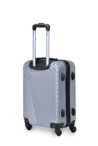 LC Ezüst Színű Kis Méretű Kemény Bőrönd (55*40*20 cm)