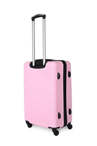 Pink Közepes Méretű Extra Csendes Négykerekű Bőrönd