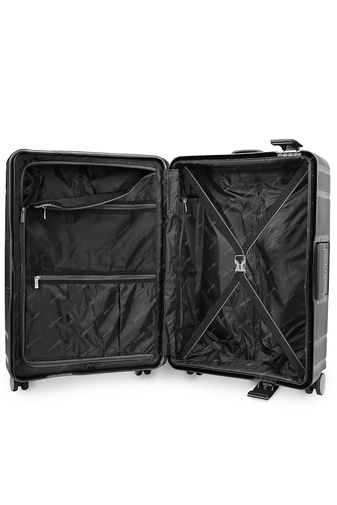 Touareg Fekete Nagy Méretű Keményfalú Biztonsági Bőrönd