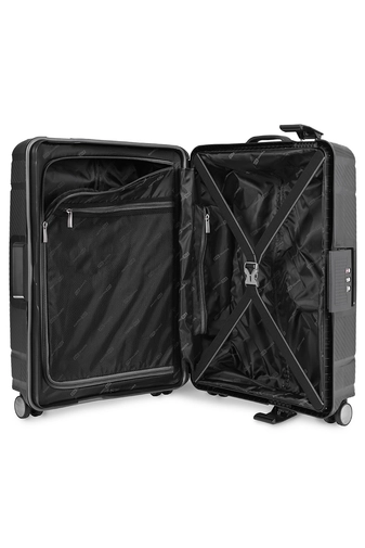 Touareg Fekete Kis Méretű Keményfalú Biztonsági Bőrönd