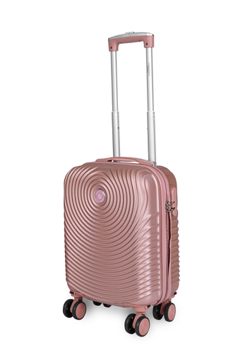 Rózsaarany (rosegold) színű Wizzair ingyenes méretű kabinbőrönd (40x30x20cm)