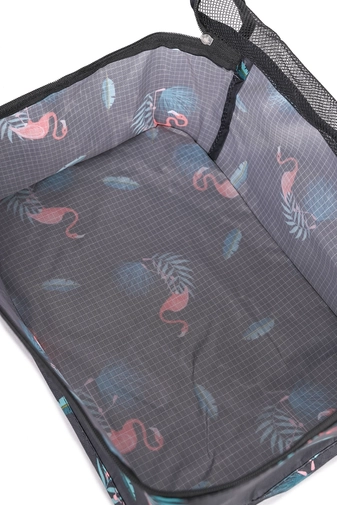 Fekete Flamingo Mintás 6 Részes Ruhatartó Zsák Utazáshoz