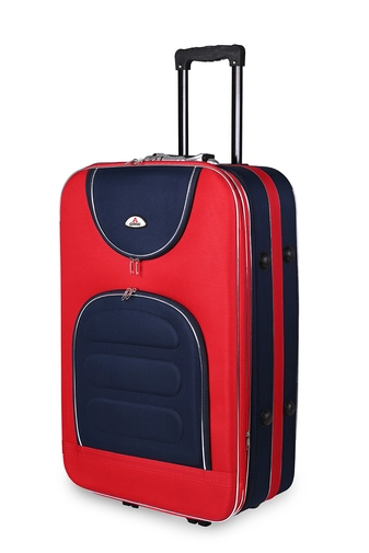Ormi Piros-Kék Nagy Méretű Puha Falú Bőrönd