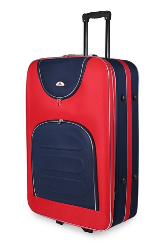 Ormi Piros-Kék Óriás Méretű Puha Falú Bőrönd