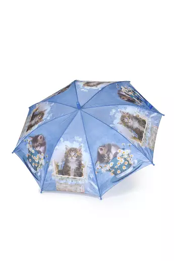 Kék Színű Kiscica Mintás Gyermek Esernyő