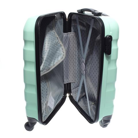 LDV Babazöld Hullámnyomott ABS Kabinbőrönd (55*37*20 cm) LDV Babazöld Hullámnyomott ABS Kabinbőrönd (55*37*20 cm)