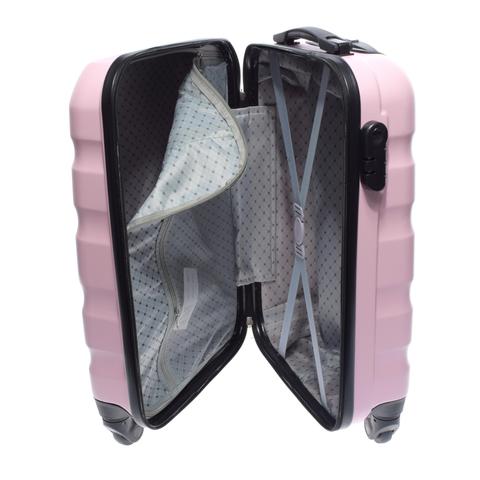LDV Világosrózsaszín Hullámnyomott ABS Kabinbőrönd (55*37*20 cm) LDV Világosrózsaszín Hullámnyomott ABS Kabinbőrönd (55*37*20 cm)