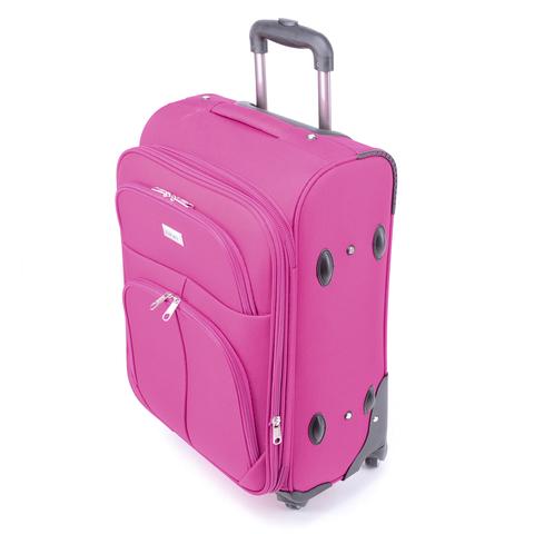 Nagy Vászon (puhafalú) Bőrőnd Pink (4 Kerekű) Nagy Vászon (puhafalú) Bőrőnd Pink (4 Kerekű)