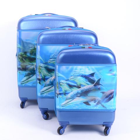 Besty 3 Db-Os Delfines Kemény Bőrönd Szett (4 Kerekű) Besty 3 Db-Os Delfines Kemény Bőrönd Szett (4 Kerekű)