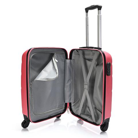Bontour Rózsaszín Kemény Wizz Air, Ryanair Méretű ABS Kabinbőrönd (55x40x20 cm) Bontour Rózsaszín Kemény Wizz Air, Ryanair Méretű ABS Kabinbőrönd (55x40x20 cm)