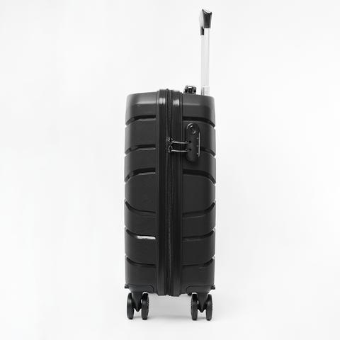 Besty Fekete Polipropilén Wizz Air és Ryanair Méretű Kabinbőrönd (54x33x20cm) Besty Fekete Polipropilén Wizz Air és Ryanair Méretű Kabinbőrönd (54x33x20cm)