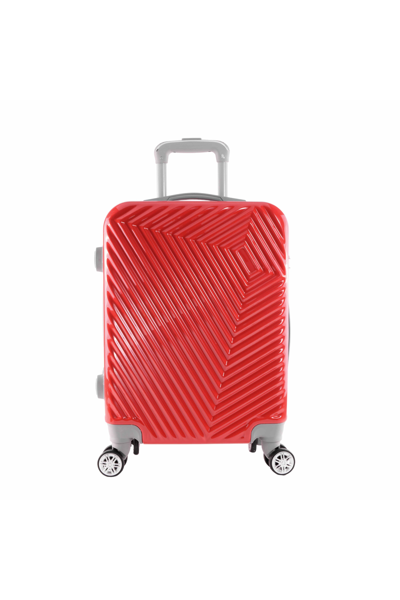 LC piros kabin méretű PVC bőrönd (55*40*20 cm)