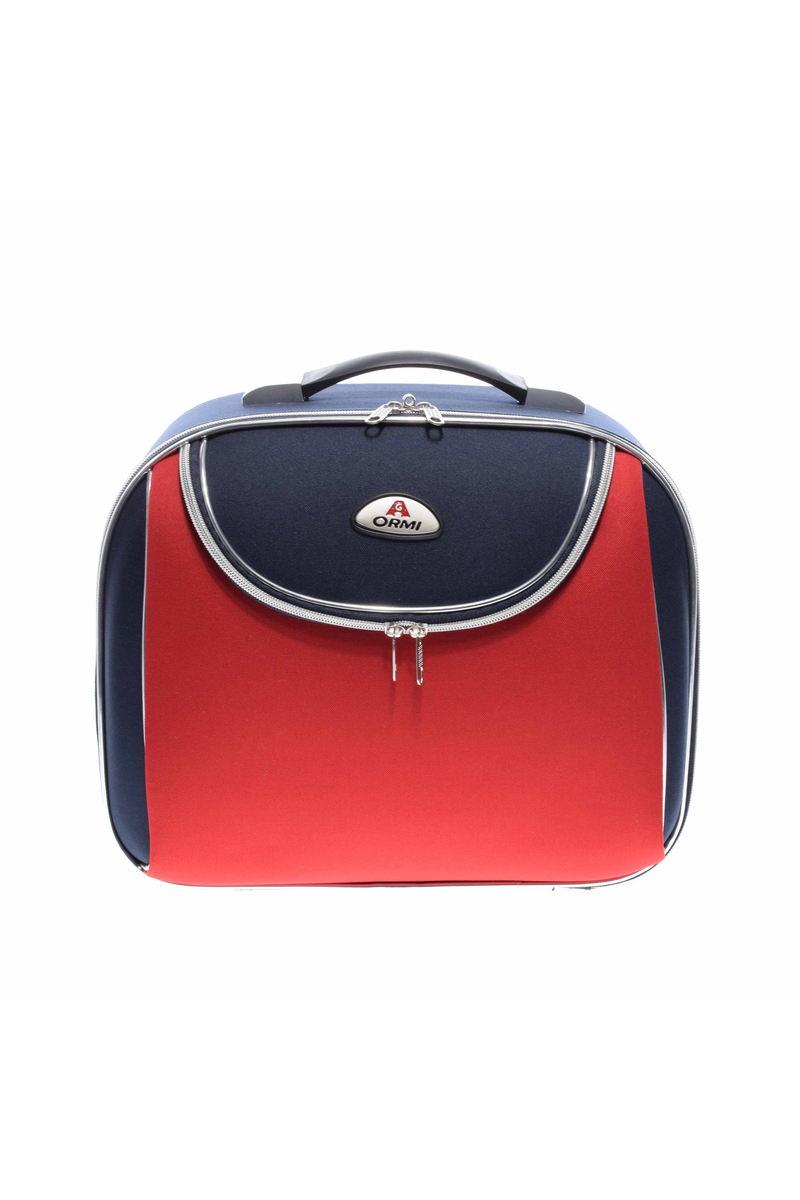 Piros-Kék Bőröndre Akasztható Táska 38X32X17Cm
