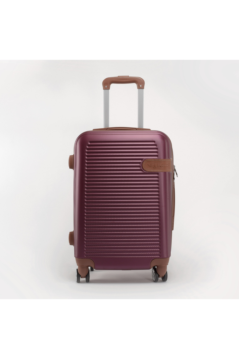 RHINO bordó kemény kabin bőrönd (55 x 37 x 23 cm)