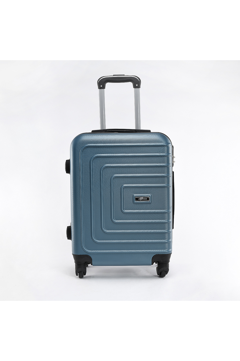 Rhino Wizzair, Ryanair Méretű Kabinbőrönd Ezüstös Kék 55*40*20cm