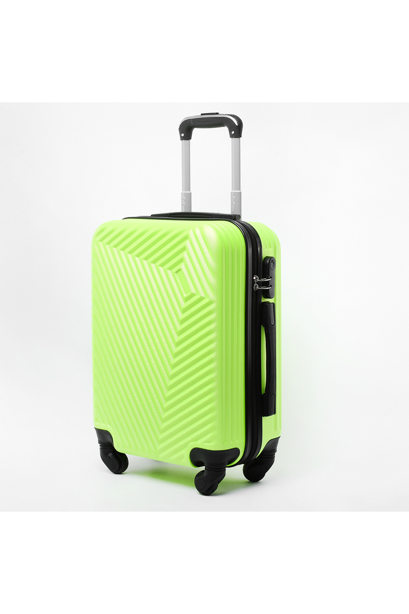Neonzöld színű kabin méretű PVC bőrönd (55*40*20 cm)