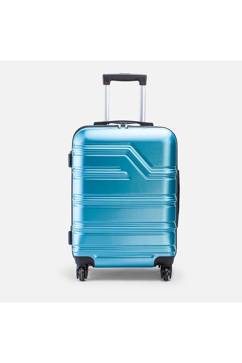 Gyöngyházkék Kemény Kabinbőrönd (55×40×23 cm) S