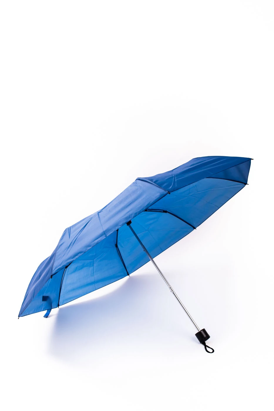 Világoskék Kis Méretű Összecsukható Manuális Esernyő, 95 cm Átmérővel