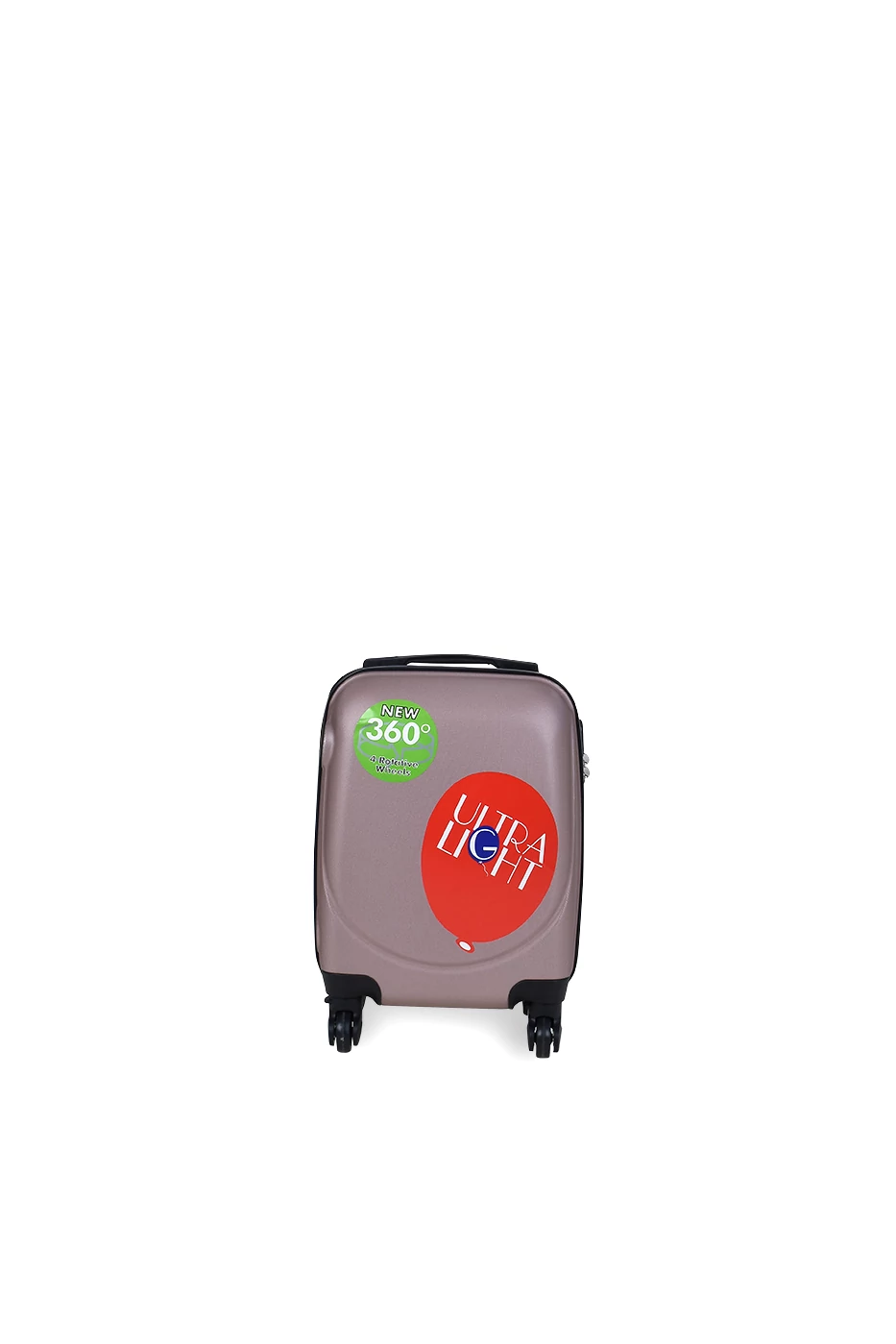 Wizzair Ingyenes Méretű Rózsaarany Extra Könnyű Kemény Mini Kabinbőrönd (4 Kerekű)