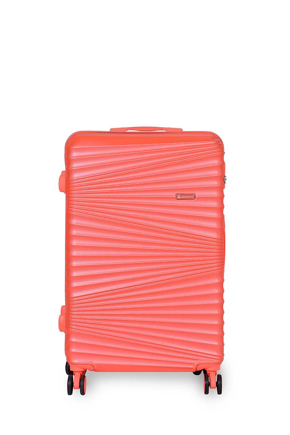Neon Narancssárga Nagy Méretű Keményfalú Bőrönd