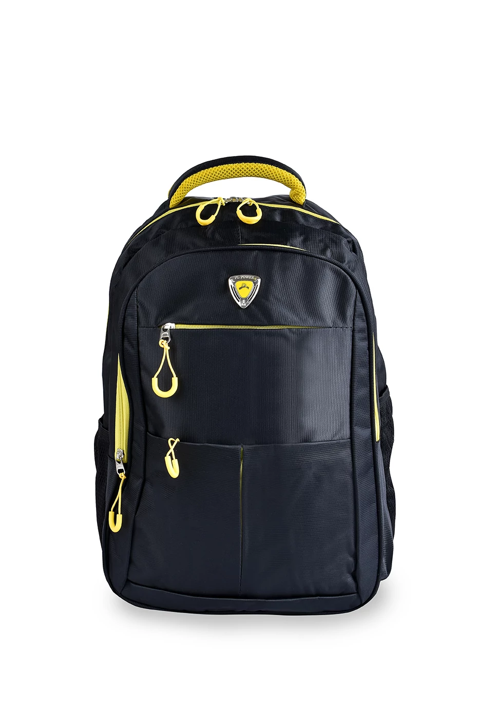 Fekete-Citromsárga Sportos Unisex Hátizsák