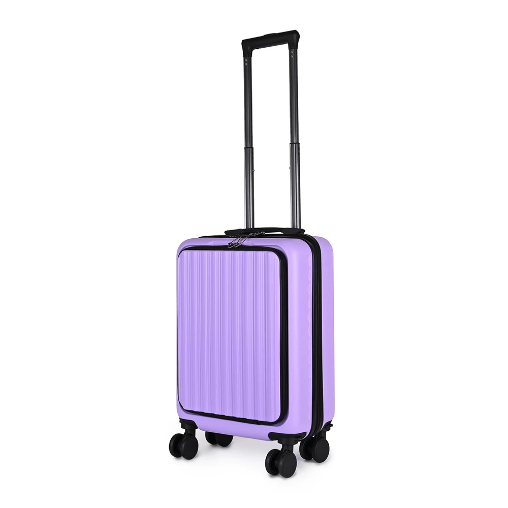 Lila Kis Méretű Bőrönd Laptop és Pohártartóval