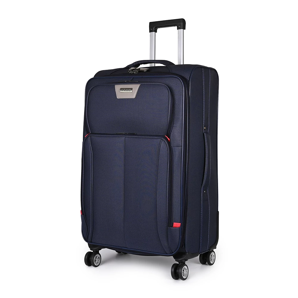 Pierre Cardin Sötétkék Nagy Méretű Puha Falú Bőrönd