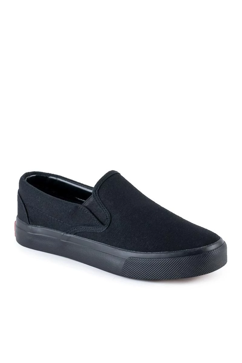 Linix Fekete Vászon Slip-on