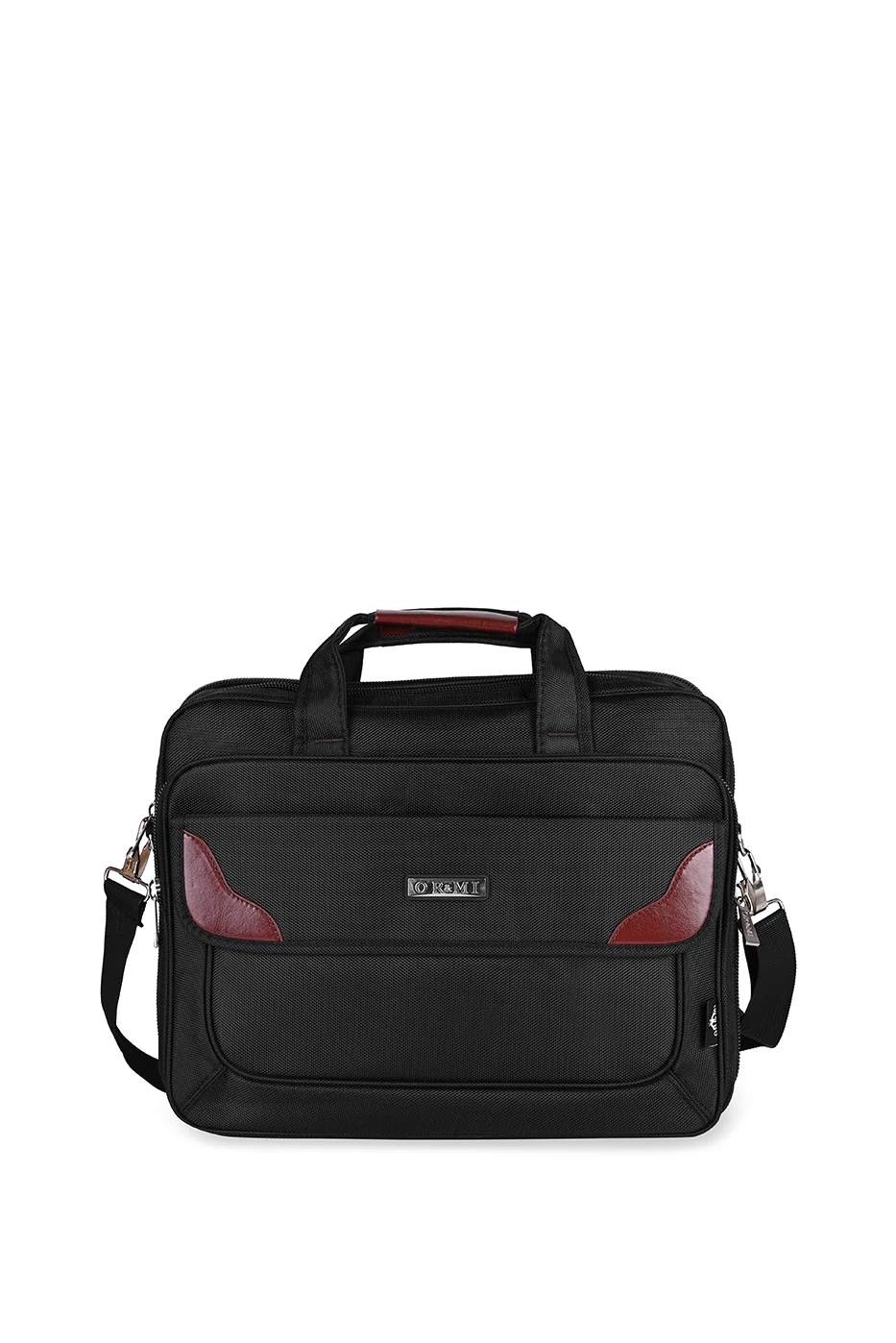 Ormi Fekete-Barna Laptop Táska Oldalpánttal